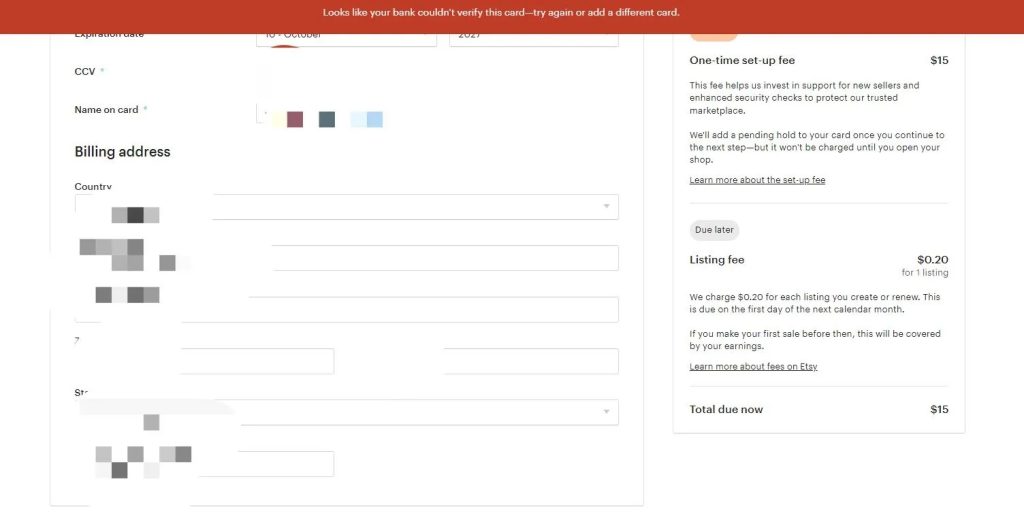 Risks of Using Virtual Credit Cards on Etsy