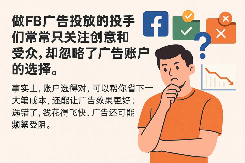 FaceBook Ads海外广告账户选对了直接帮你省钱