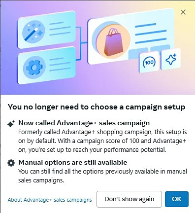 默认启用的Advantage+ Audience，也就是说，系统希望你“放手吧”