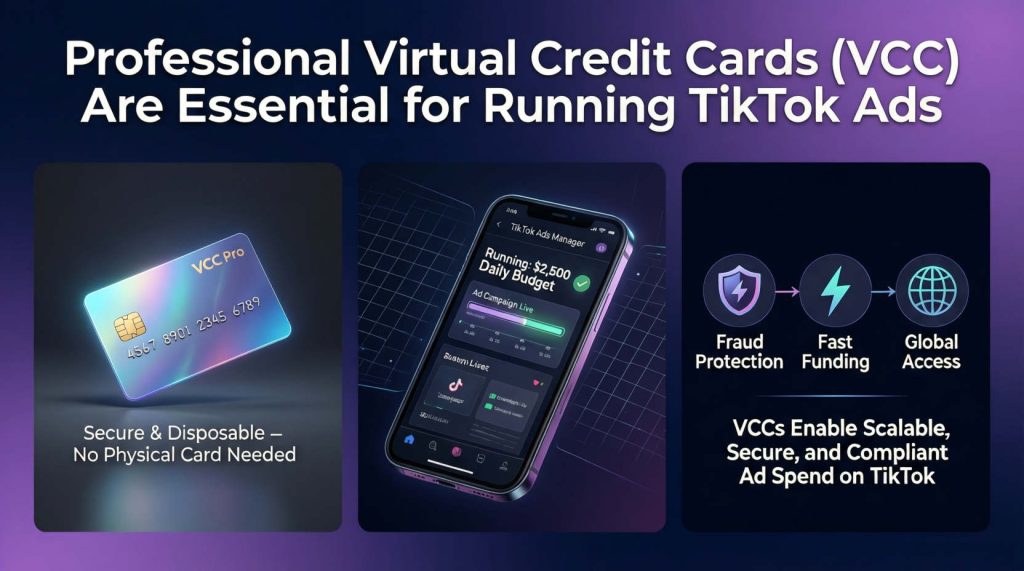 Virtual Credit Cards (VCC) Are Essential for Running TikTok Ads