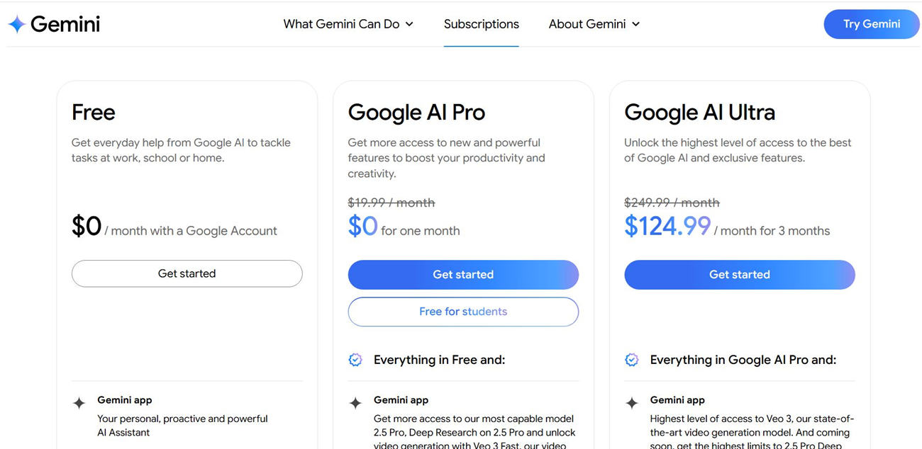 Google Gemini AI订阅计划重磅来袭：Pro版与Ultra版，你会如何选择？