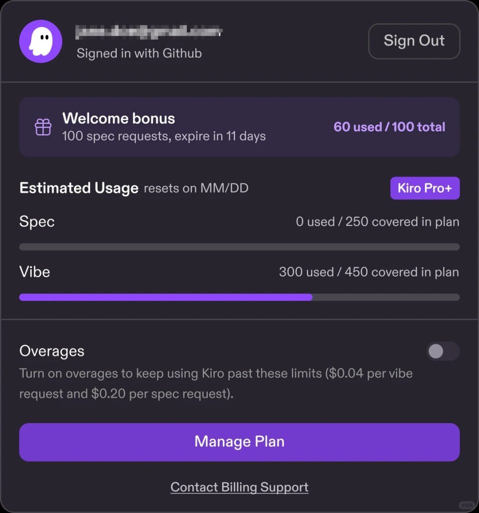 虚拟信用卡付费订阅Kiro