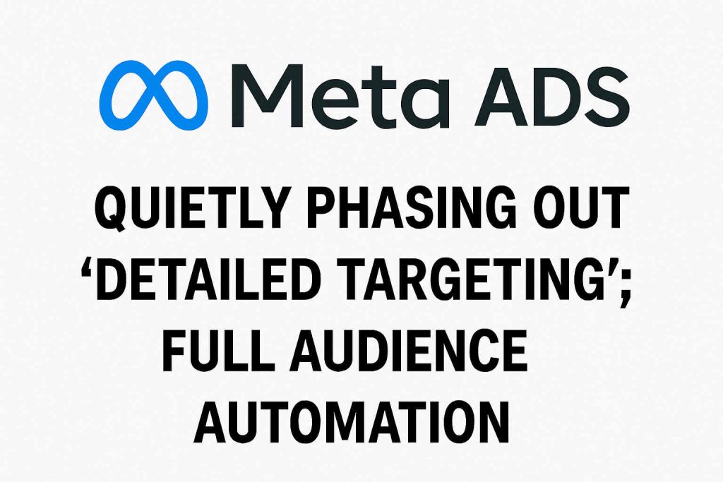 Facebook Ads广告正在悄悄取消受众定位