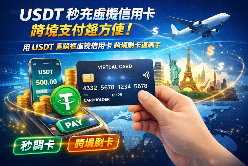 USDT 秒充虛擬信用卡